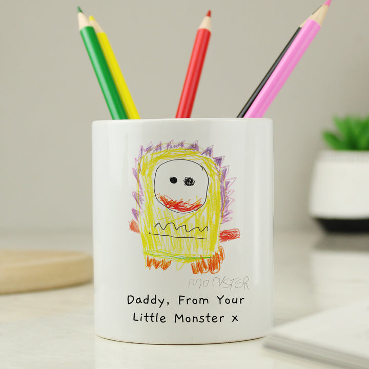 Buy Personalised Childrens Drawing Photo Storage Pot available now at www.giftsfinder.co.uk