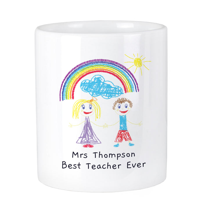 Buy Personalised Childrens Drawing Photo Storage Pot available now at www.giftsfinder.co.uk