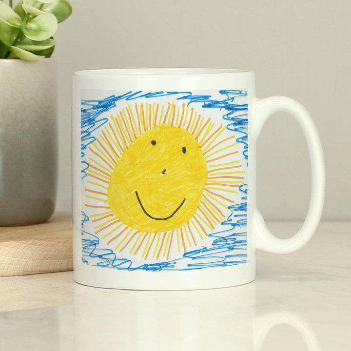 Personalised Childrens Drawing Photo Upload Mug - Perfect For Father's Day - part of the Gifts Finder Personalised Mugs collection