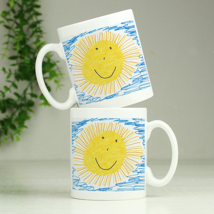 Personalised Childrens Drawing Photo Upload Mug - Perfect For Father's Day - part of the Gifts Finder Personalised Mugs collection