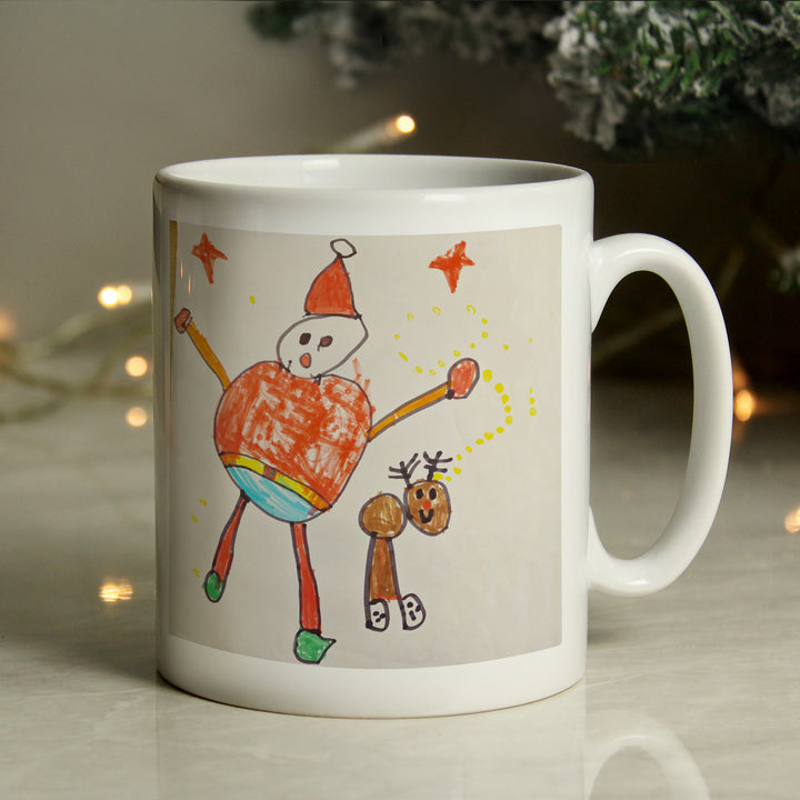 Personalised Childrens Drawing Photo Upload Mug - Perfect For Father's Day - part of the Gifts Finder Personalised Mugs collection