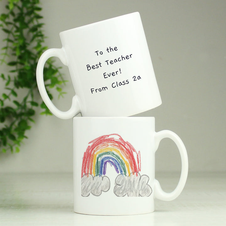 Personalised Childrens Drawing Photo Upload Mug - Perfect For Father's Day - part of the Gifts Finder Personalised Mugs collection