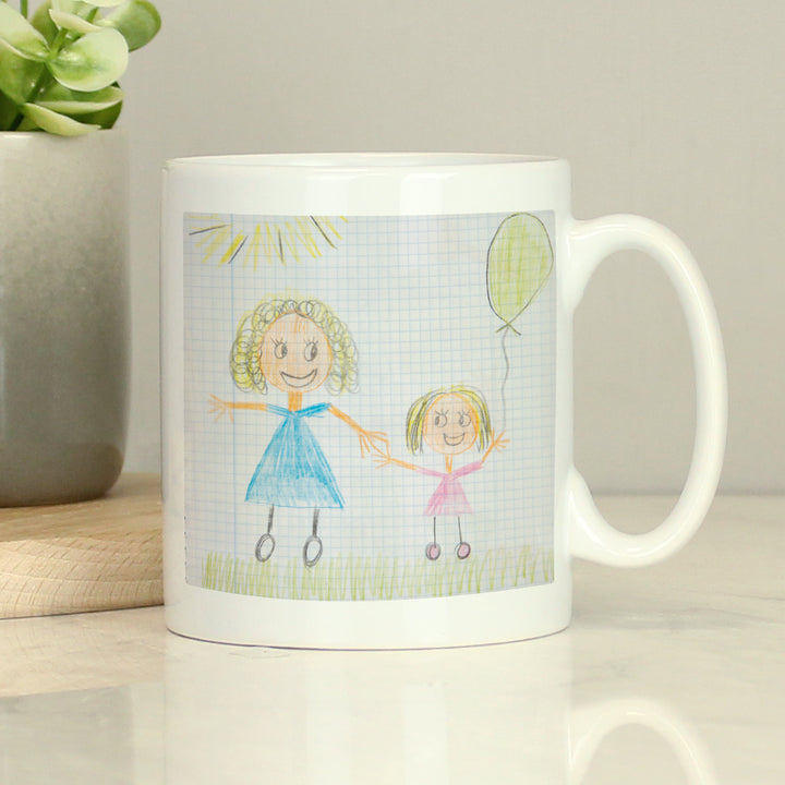 Personalised Childrens Drawing Photo Upload Mug - Perfect For Father's Day - part of the Gifts Finder Personalised Mugs collection