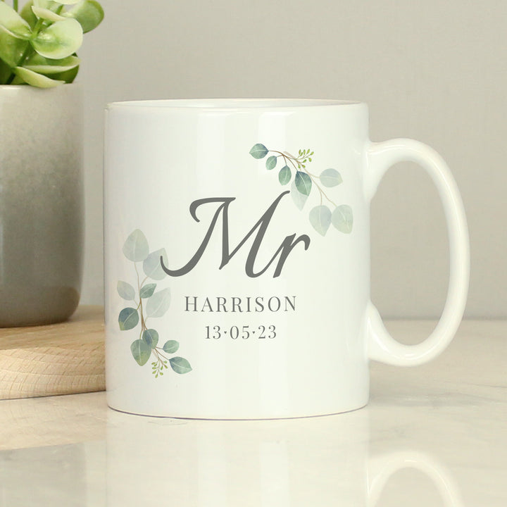 Buy Personalised Botanical Mr Mug available now at www.giftsfinder.co.uk