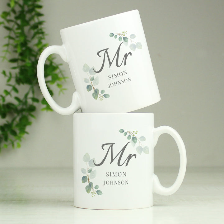 Buy Personalised Botanical Mr Mug available now at www.giftsfinder.co.uk