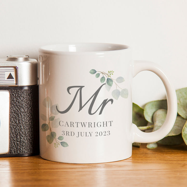 Buy Personalised Botanical Mr Mug available now at www.giftsfinder.co.uk