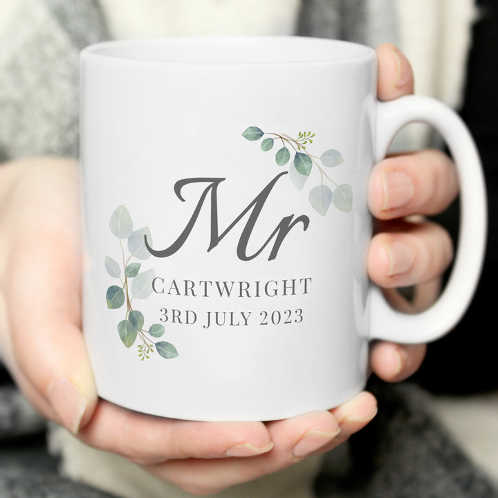 Buy Personalised Botanical Mr Mug available now at www.giftsfinder.co.uk