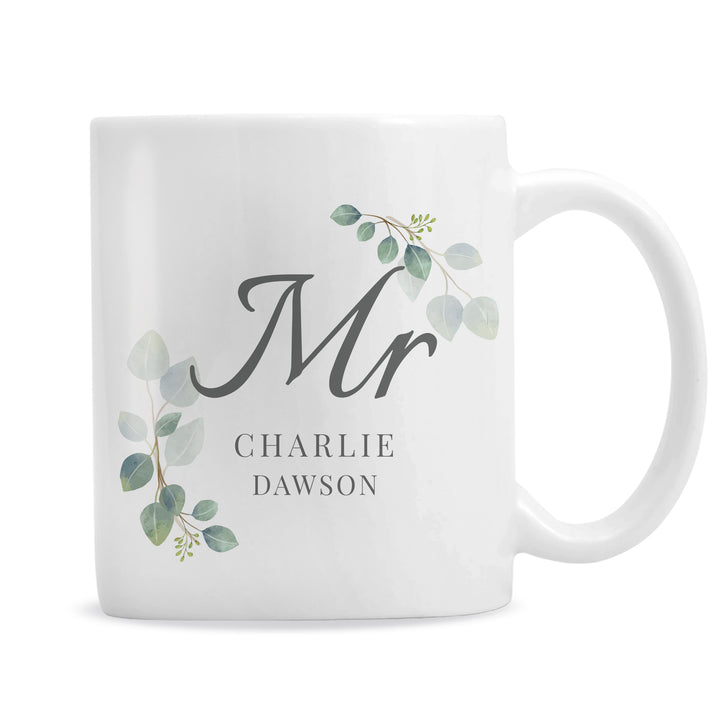 Buy Personalised Botanical Mr Mug available now at www.giftsfinder.co.uk