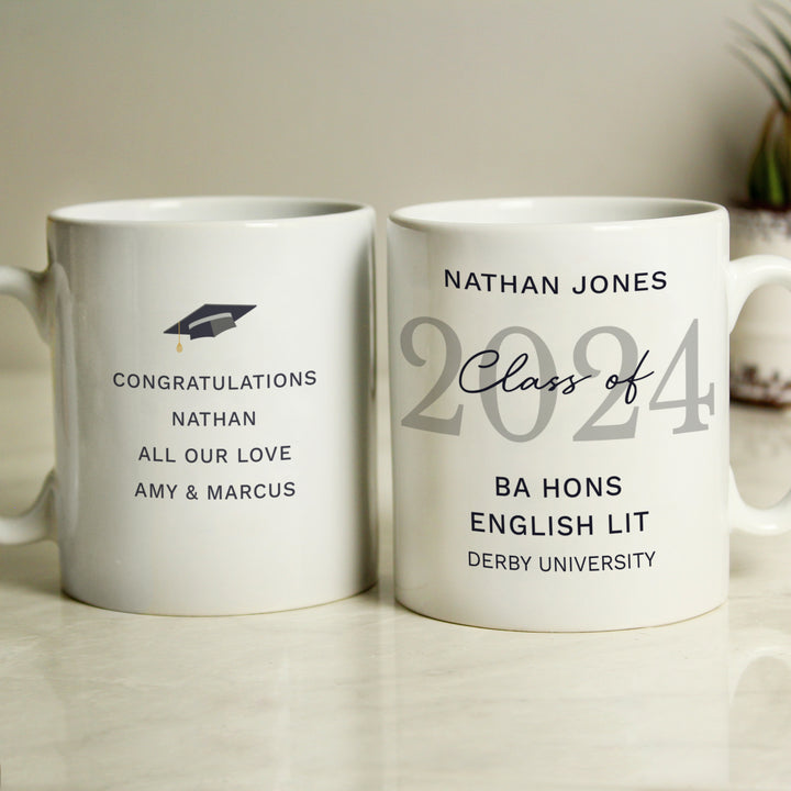 Buy Personalised Class of Graduation Mug available now at www.giftsfinder.co.uk