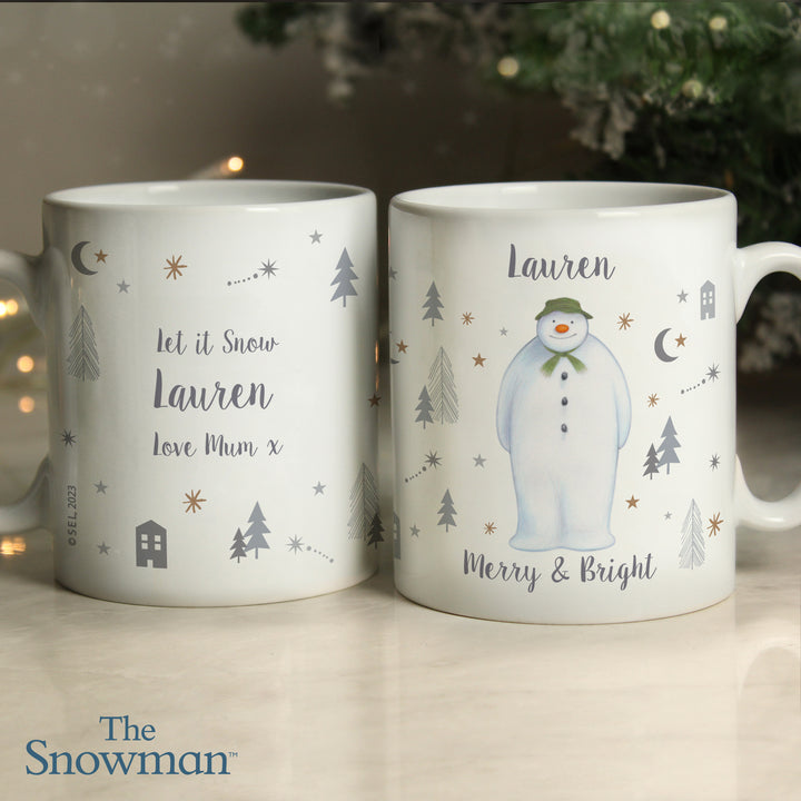 Personalised The Snowman Magical Adventure Mug in gift category Personalised Mugs