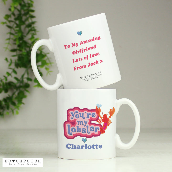 Personalised Youre My Lobster Mug in gift category Mugs