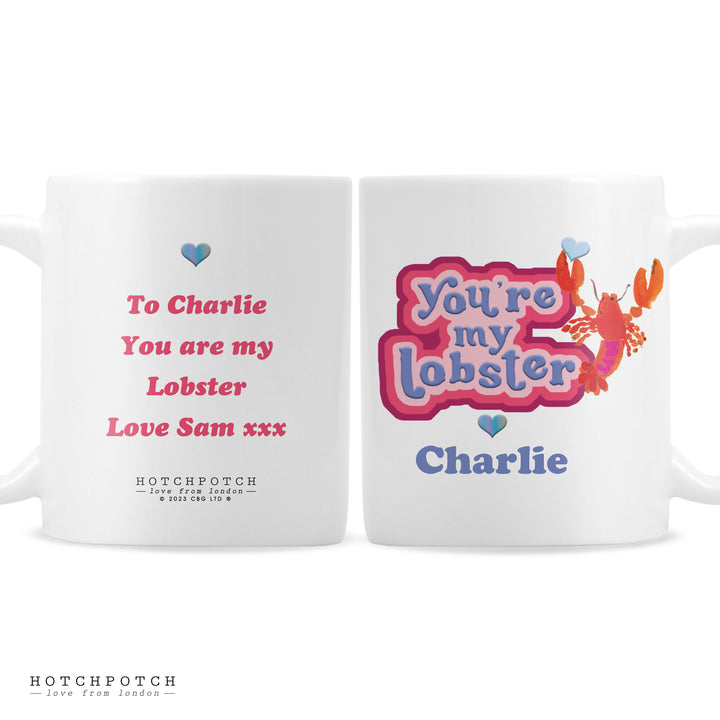 Personalised Youre My Lobster Mug in gift category Mugs