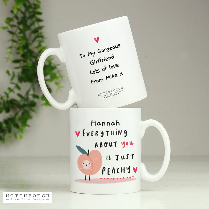 Buy Personalised Peachy Mug at www.giftsfinder.co.uk