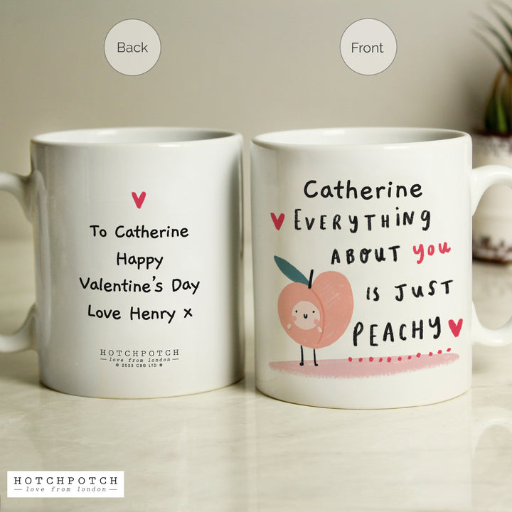 Buy Personalised Peachy Mug at www.giftsfinder.co.uk