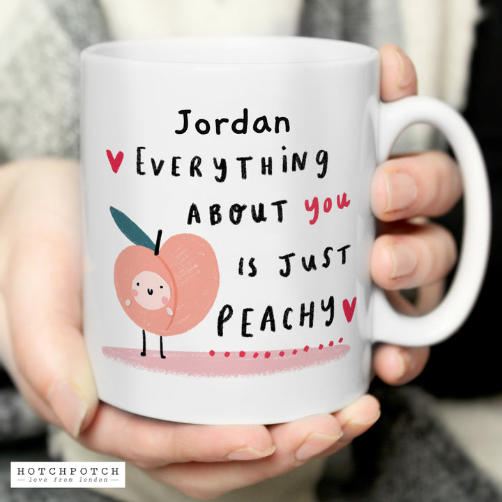 Buy Personalised Peachy Mug at www.giftsfinder.co.uk