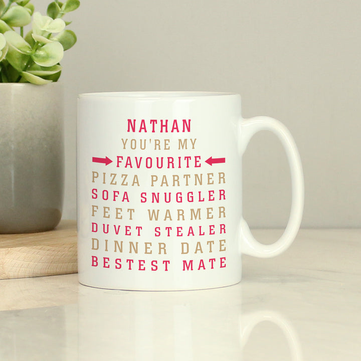 Buy Personalised My Favourite Mug at www.giftsfinder.co.uk