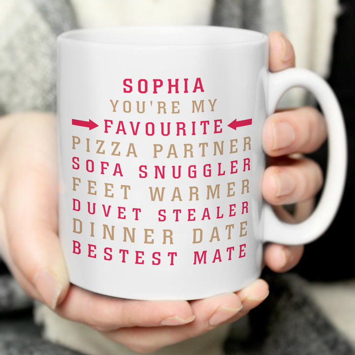 Buy Personalised My Favourite Mug at www.giftsfinder.co.uk