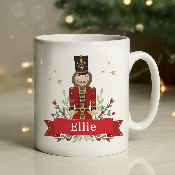 Buy Personalised Christmas Nutcracker Mug available now at www.giftsfinder.co.uk