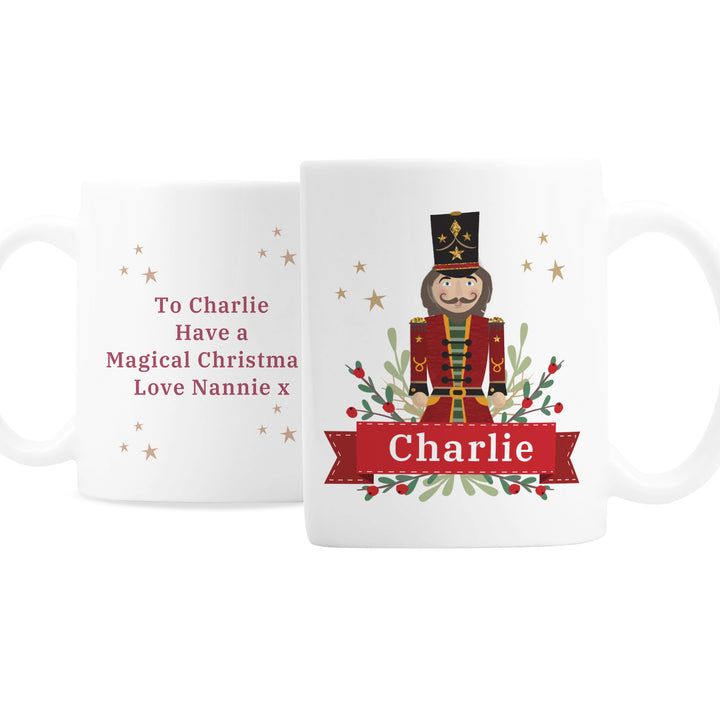 Buy Personalised Christmas Nutcracker Mug available now at www.giftsfinder.co.uk