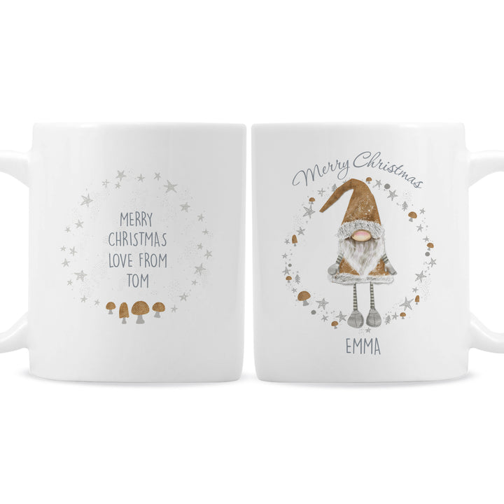 Buy Personalised Scandinavian Christmas Gnome Mug at www.giftsfinder.co.uk