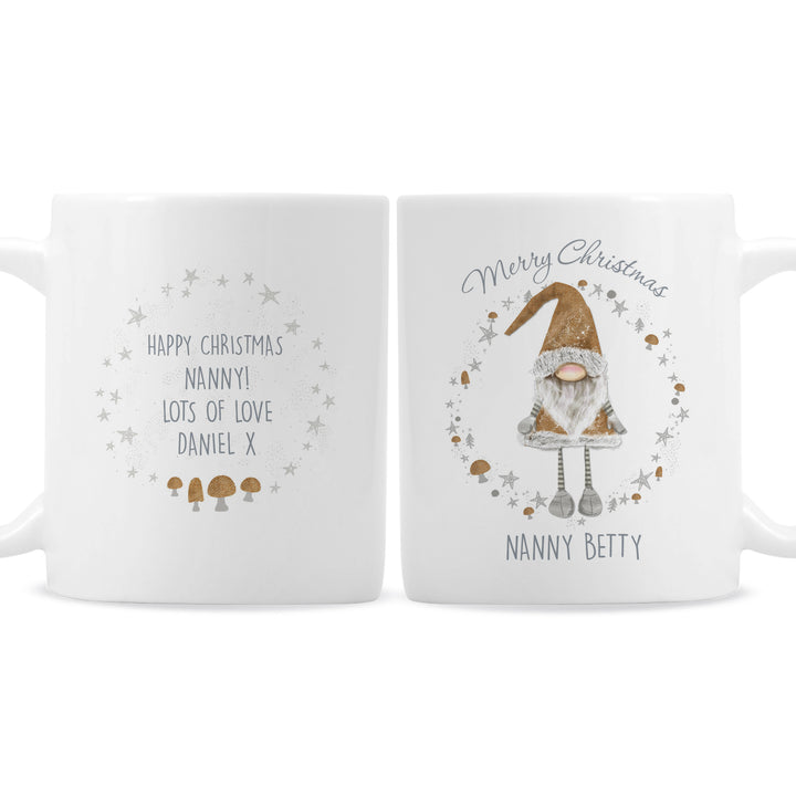 Buy Personalised Scandinavian Christmas Gnome Mug at www.giftsfinder.co.uk