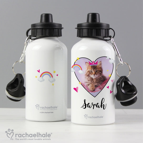 Buy Personalised Rachael Hale Cute Cat Drinks Bottle at www.giftsfinder.co.uk