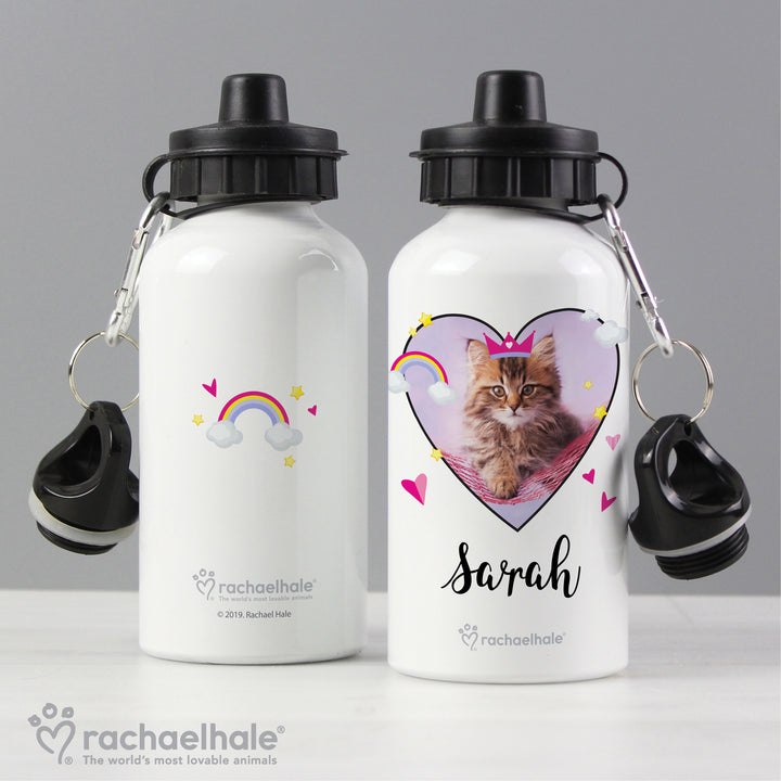 Personalised Rachael Hale Cute Cat Drinks Bottle - part of the Gifts Finder Personalised Drinks Bottles collection