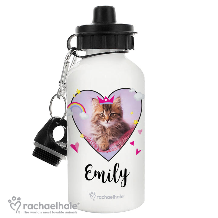 Personalised Rachael Hale Cute Cat Drinks Bottle - part of the Gifts Finder Personalised Drinks Bottles collection