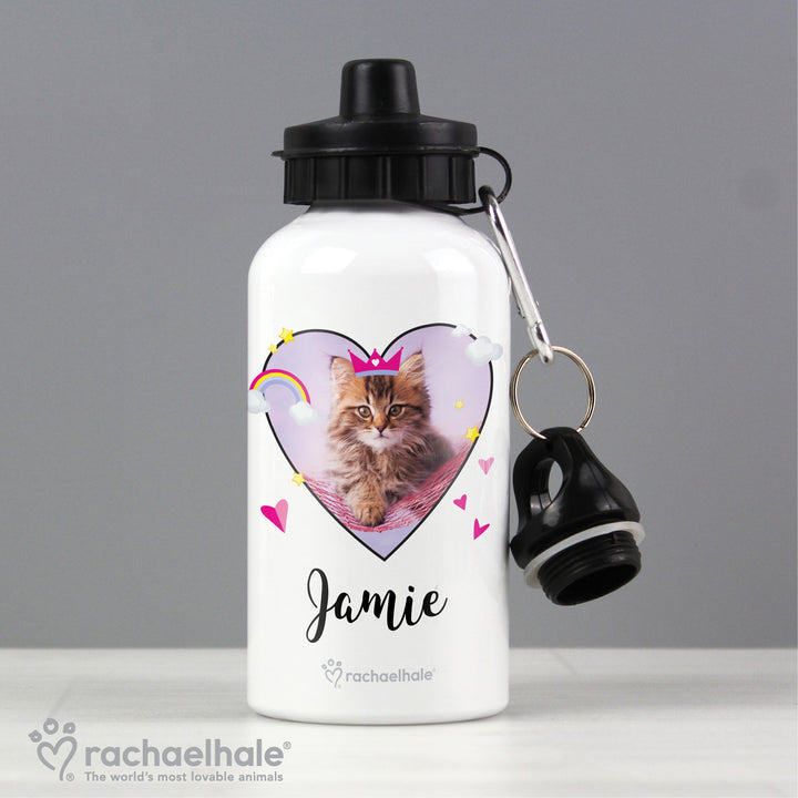 Personalised Rachael Hale Cute Cat Drinks Bottle - part of the Gifts Finder Personalised Drinks Bottles collection