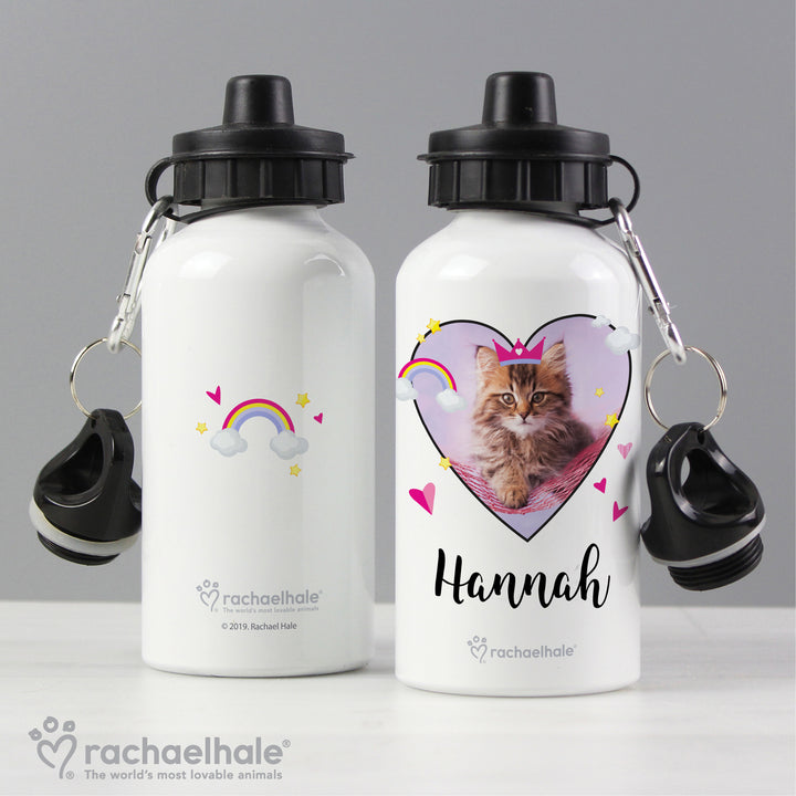 Personalised Rachael Hale Cute Cat Drinks Bottle - part of the Gifts Finder Personalised Drinks Bottles collection