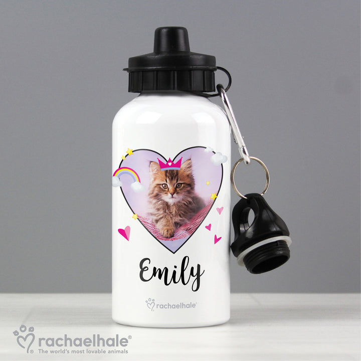 Personalised Rachael Hale Cute Cat Drinks Bottle - part of the Gifts Finder Personalised Drinks Bottles collection