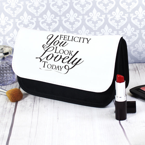 Buy Personalised Look Lovely Make Up Bag available now at www.giftsfinder.co.uk