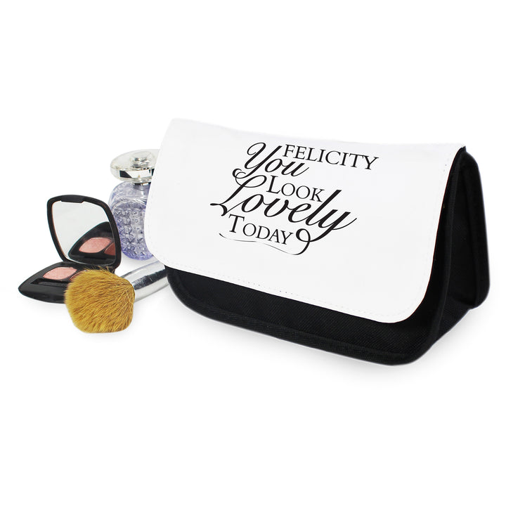 Buy Personalised Look Lovely Make Up Bag available now at www.giftsfinder.co.uk