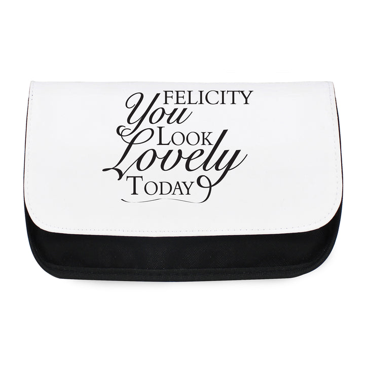 Buy Personalised Look Lovely Make Up Bag available now at www.giftsfinder.co.uk