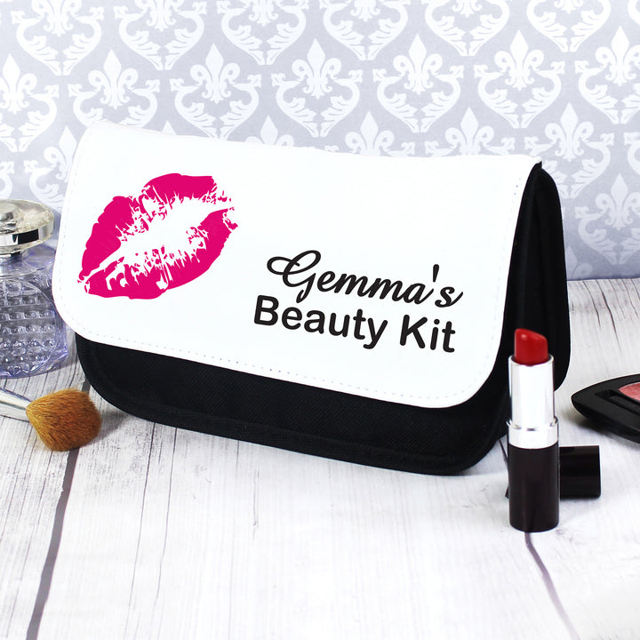 Buy Personalised Lips Make Up Bag available now at www.giftsfinder.co.uk