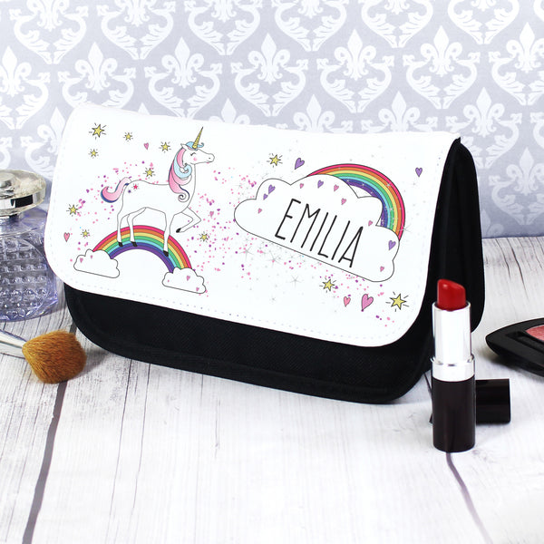 Buy Personalised Unicorn Make Up Bag at www.giftsfinder.co.uk