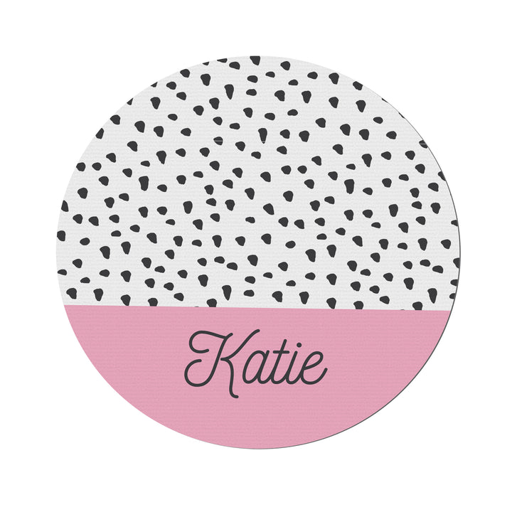 Buy Personalised Dotty Mouse Mat available now at www.giftsfinder.co.uk