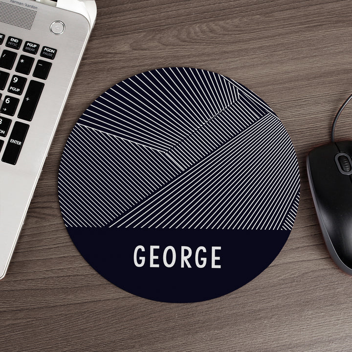 Buy Personalised Geometric Mouse Mat available now at www.giftsfinder.co.uk