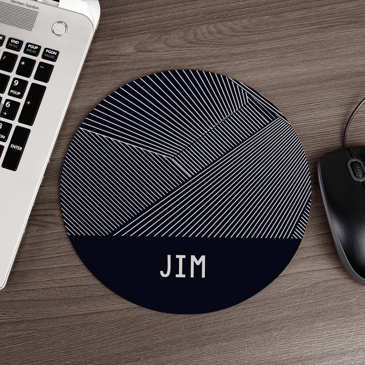 Buy Personalised Geometric Mouse Mat available now at www.giftsfinder.co.uk