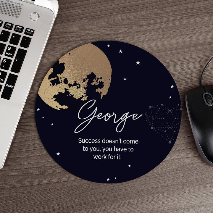 Personalised Sun Moon & Stars Mouse Mat in gift category Personalised Mouse Mats