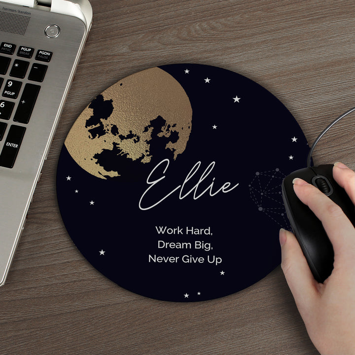 Personalised Sun Moon & Stars Mouse Mat in gift category Personalised Mouse Mats