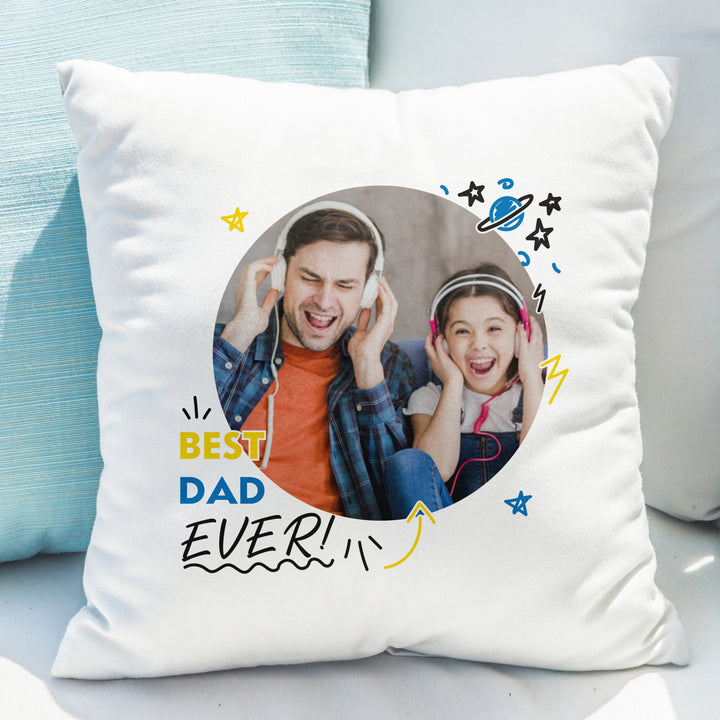 Buy Personalised Best Ever Photo Upload Cushion available now at www.giftsfinder.co.uk