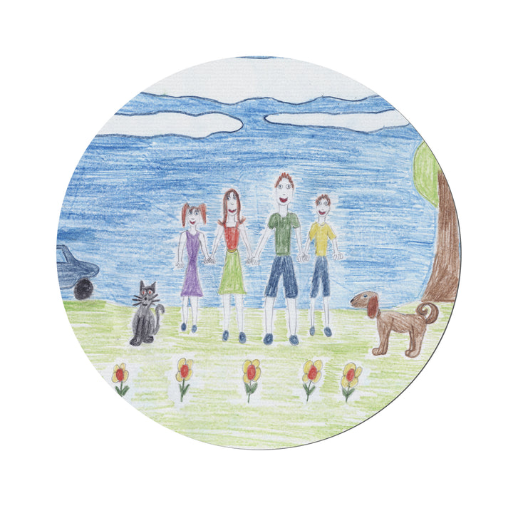 Buy Personalised Childrens Drawing Photo Upload Mouse Mat available now at www.giftsfinder.co.uk