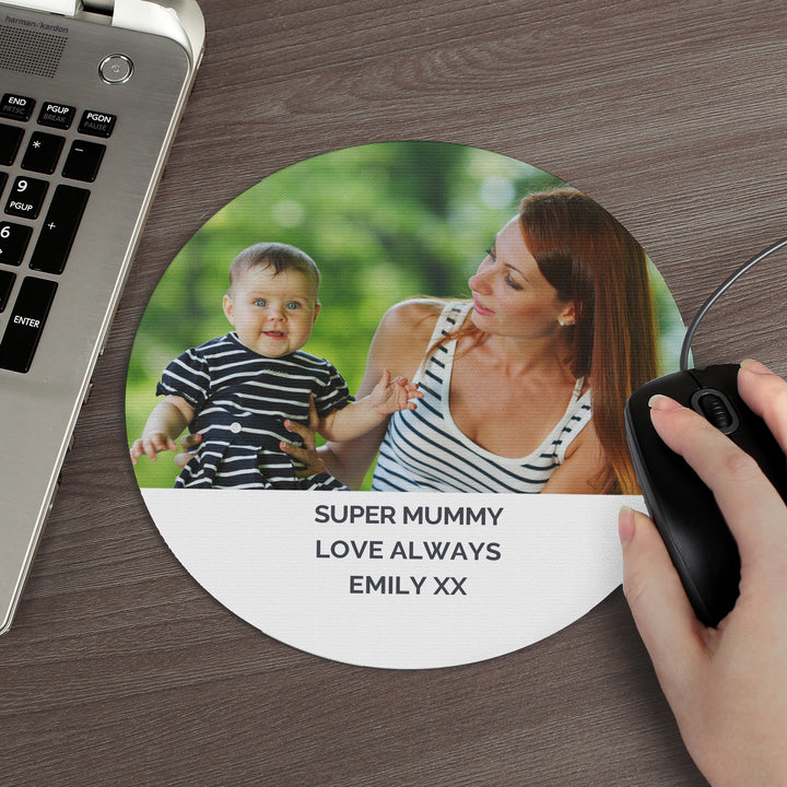 Buy Personalised Childrens Drawing Photo Upload Mouse Mat available now at www.giftsfinder.co.uk