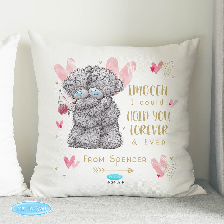 Buy Personalised Me To You Hold You Forever Cushion available now at www.giftsfinder.co.uk