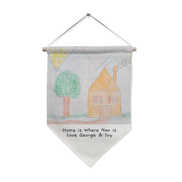 Personalised Childrens Drawing Photo Upload Hanging Banner - part of the Gifts Finder Personalised Banners collection