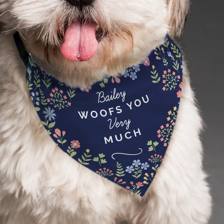 Buy Personalised Mothers Day Dog Bandana available now at www.giftsfinder.co.uk