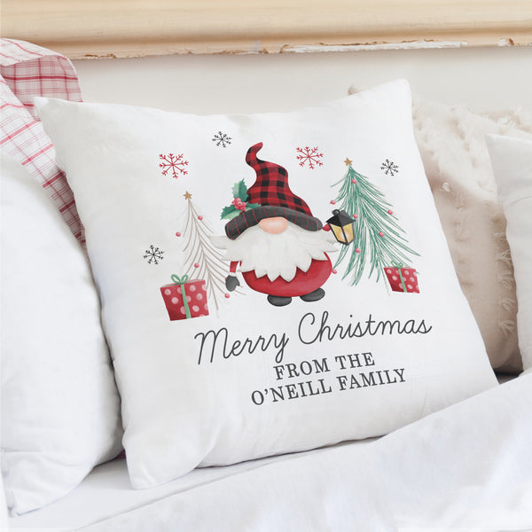 Buy Personalised Gonk Christmas Cushion available now at www.giftsfinder.co.uk