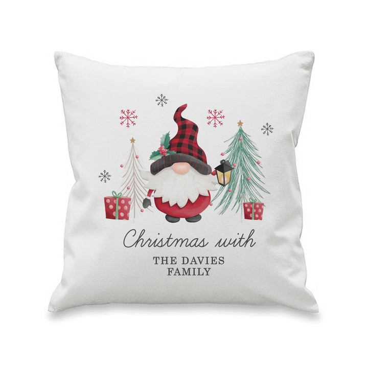 Buy Personalised Gonk Christmas Cushion available now at www.giftsfinder.co.uk