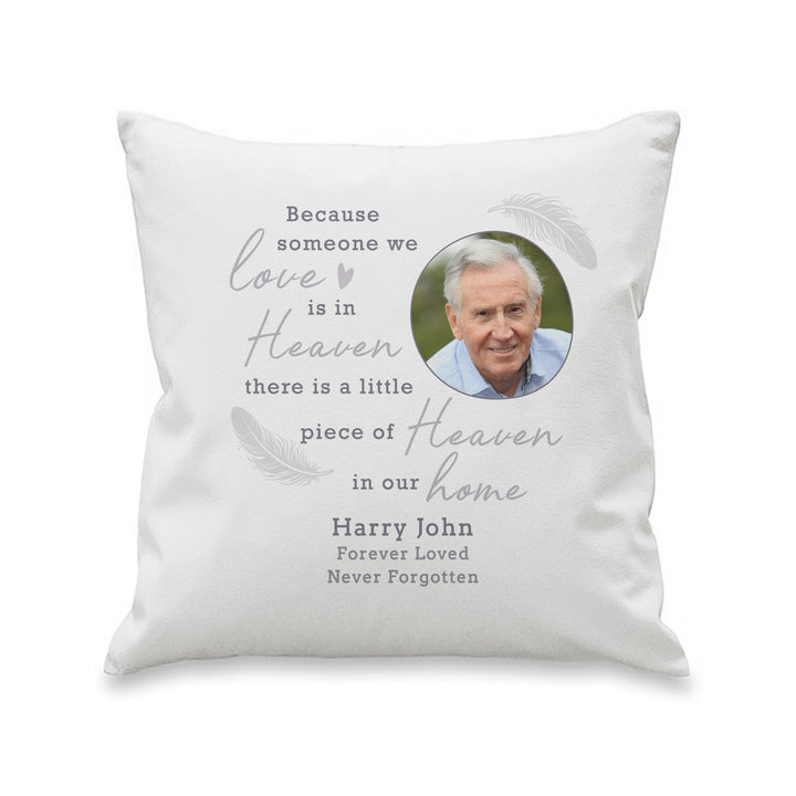 Buy Personalised Memorial Photo Upload Cushion available now at www.giftsfinder.co.uk